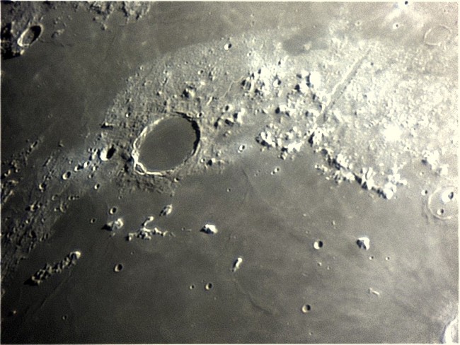 Craters on the moon